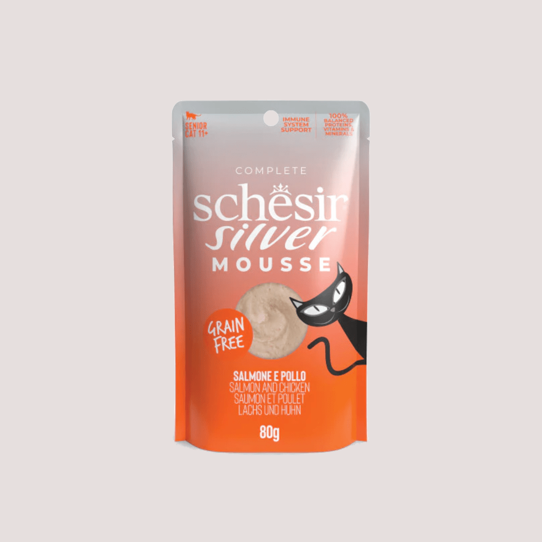 Schesir Silver Mousse Salmon & Chicken 80g