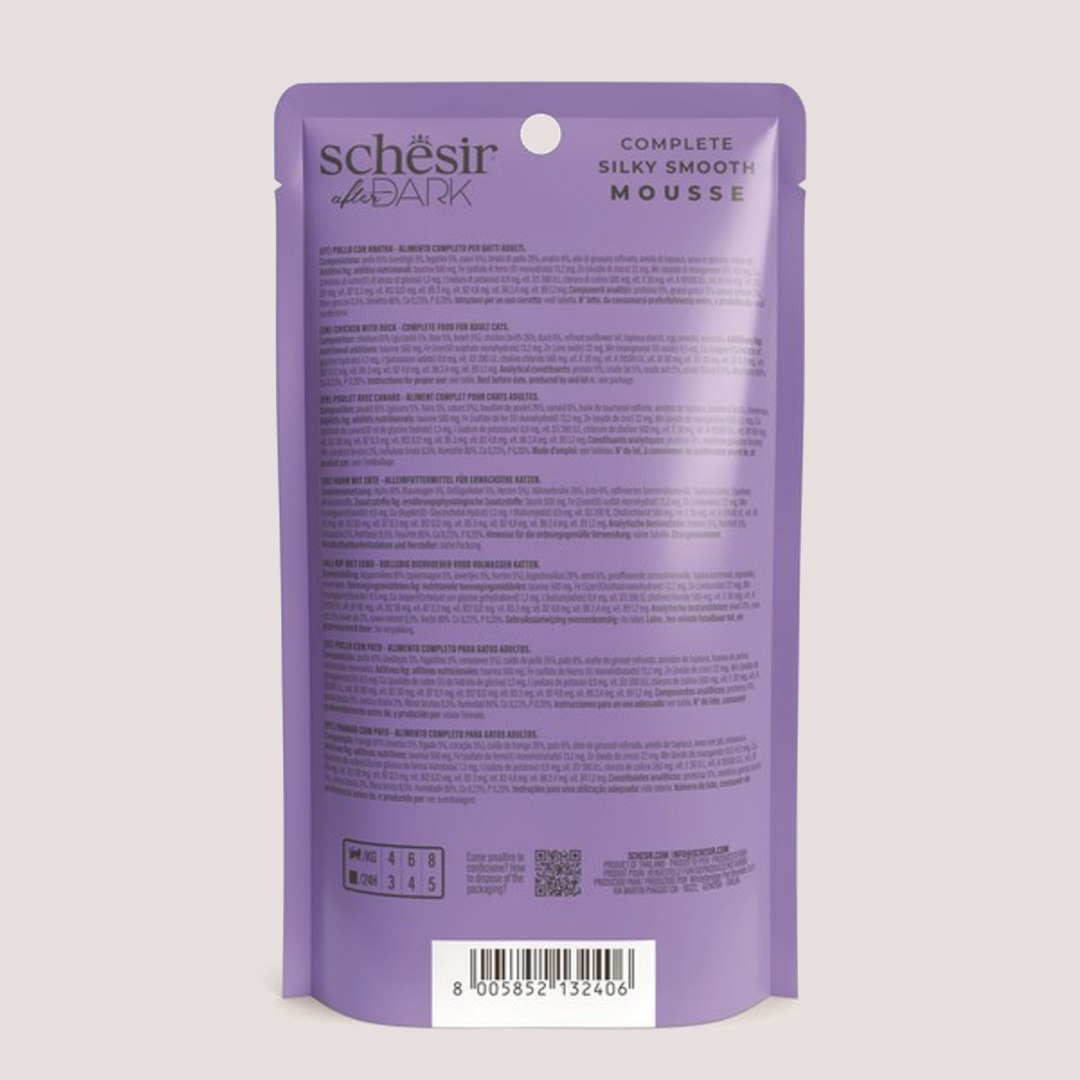 Schesir Mousse Chicken & Duck Cat Food