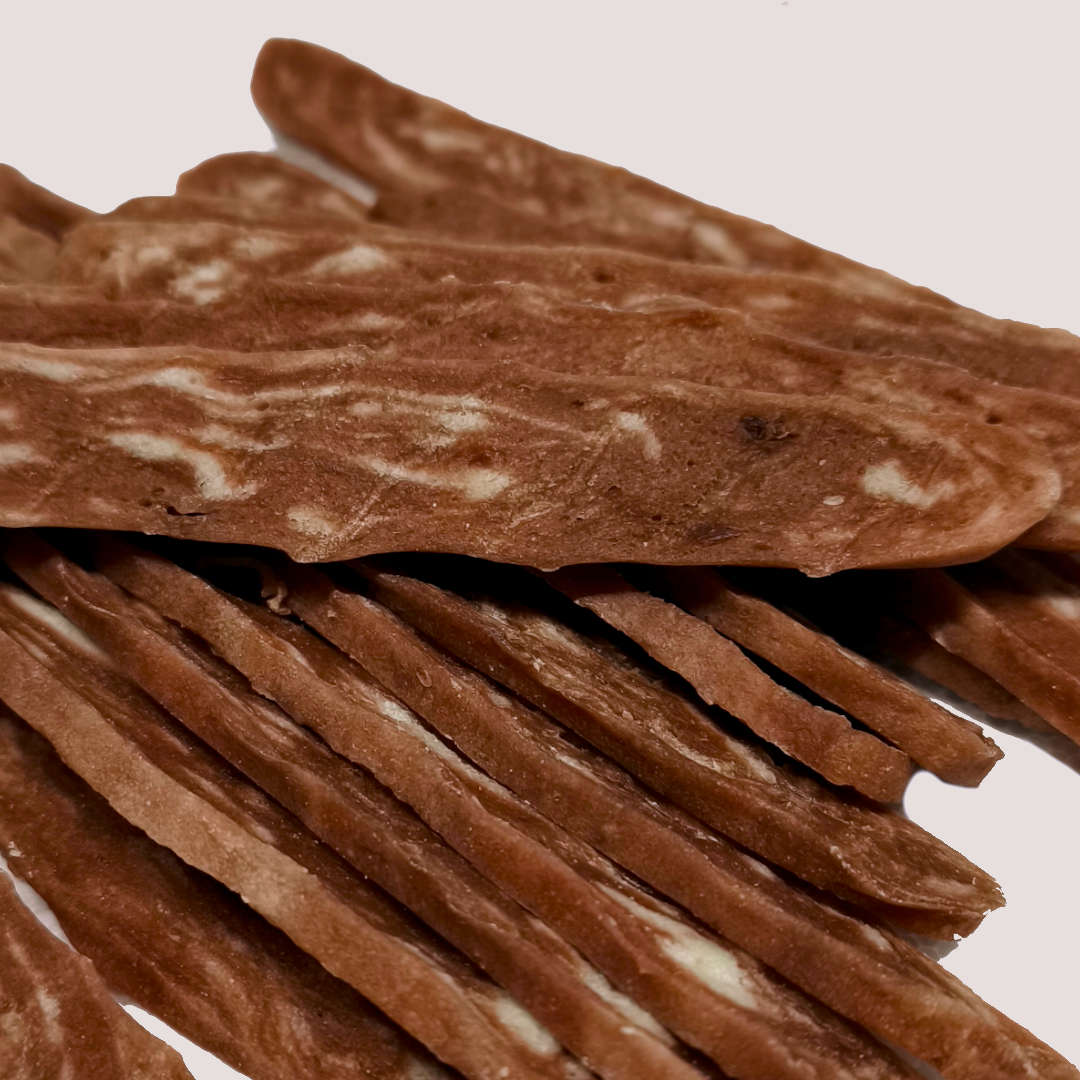 Salmon Marbled Strip 100g
