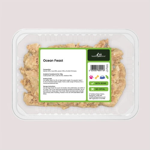 Raw Minced Ocean Feast With Bone & No Offal 500g