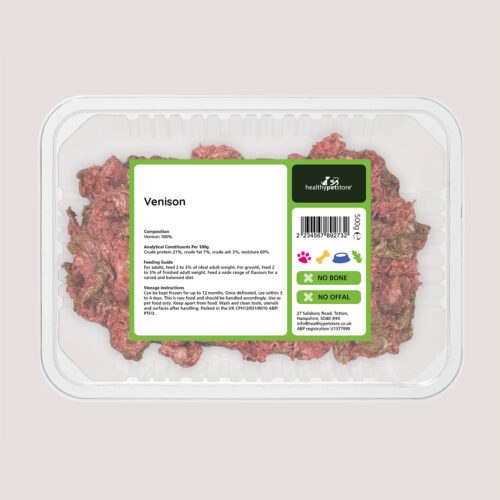 Raw Minced Venison No Bone & No Offal 500g