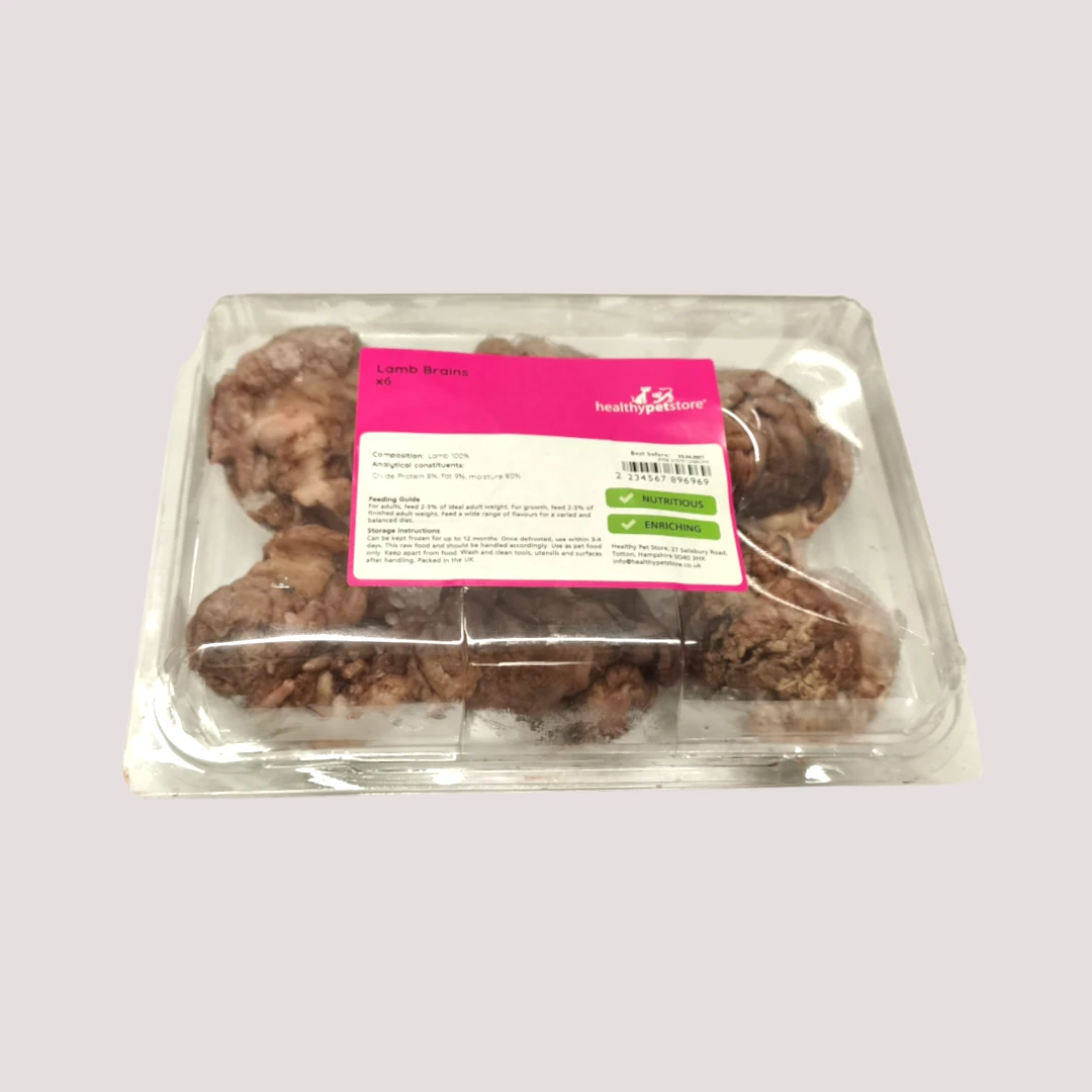 Raw Lamb Brain x6