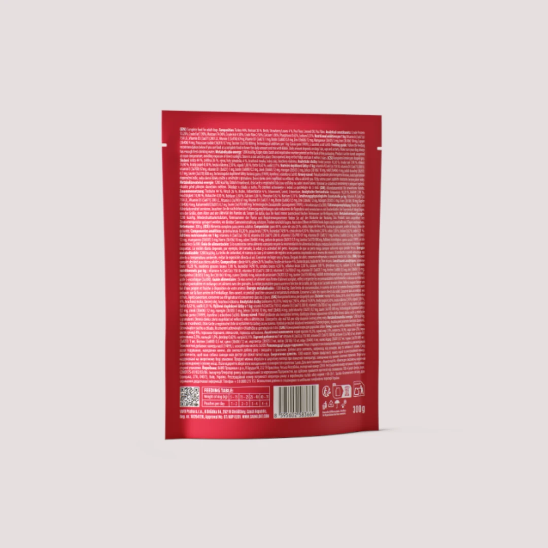 Carnilove Turkey & Venison Dog Food Pouch 300g